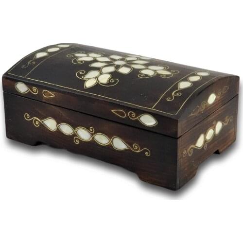 Morya Decorative Solid Wood Free Standing Saving Pot Vintage Storage Jewelery Money Box Gifts Home Decor