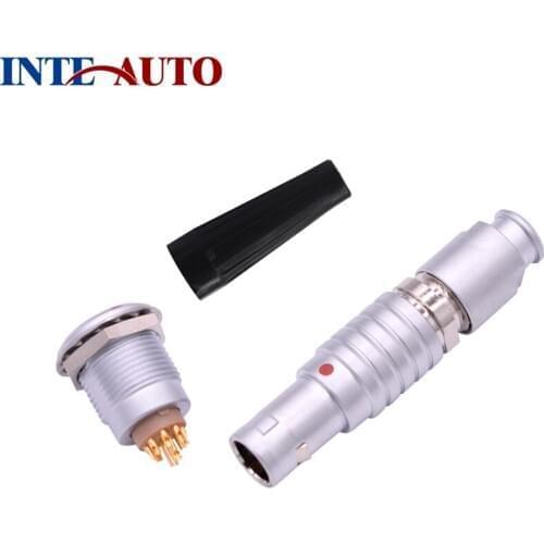 Stanexco male female connector, 9 pins metal Circular push pull plug socket, Equivalent FTGG.0B.309 EZGG.0B.309