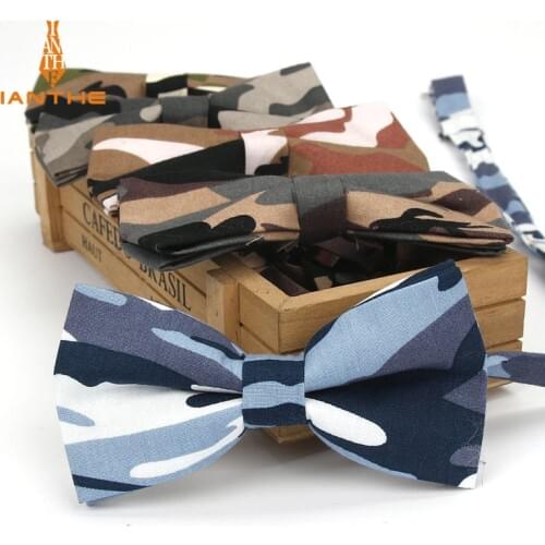 Brand New Novelty camouflage mans Adjustable Cotton bowtie butterfly bow tie Necktie gravata borboleta bow-tie men Prom Party