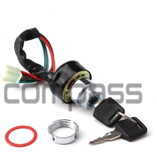 3pcs Ignition Key Switch For Chinese Quad ATV Redcat 50 90 110 50cc 90cc 110cc 4 Wheeler On/Lock/Off Three Position