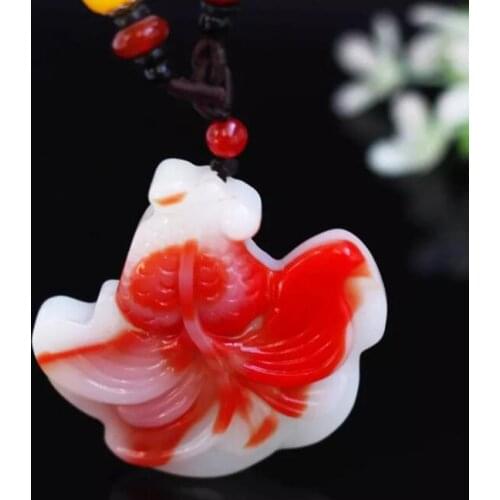 Natural Stone Turquoises aventurine lapis Quartz Crystal bloodstone fish Pendants for diy Jewelry making Necklace A2