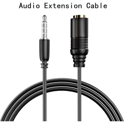 Portable 3.5mm Jack Noise Reduction Audio Extension Cable For Stereo Cable Headphone Car Audio Extension Cable 0.75m Aux Line