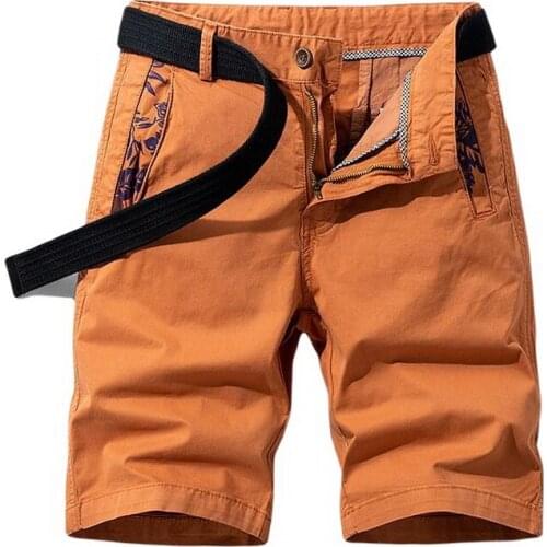 Japanese Workwear Mens Casual Shorts Cargo Cotton Five-Point Pants multi-pocket Tactical Short Straight Mid-Waist No Belt