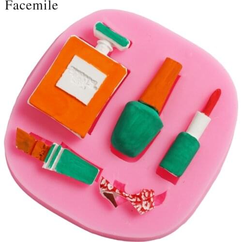 Facemile 1PCS Perfume Nail Polish Wedding Decoration DIY Baking Tools Cosmetics Silicone Mold Fondant Cake Chocolate Cookie Mold