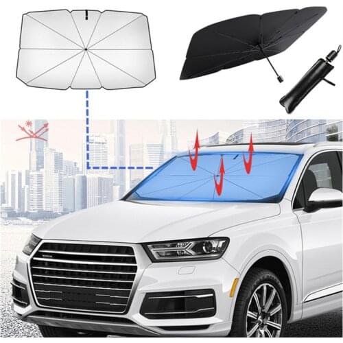Folding car sun umbrella inside windshield windscreen cover front window protection in shadow parasol lamp accessories of the