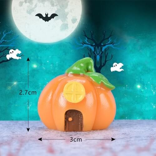 Style3, 1PCS Mini Halloween Decoration Miniature Santa Claus Snowman Deer Fairy Miniatures Figurines Resin Home Decoration