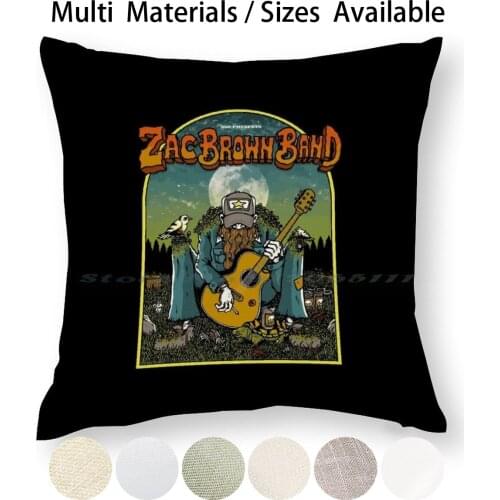 Ulodowo Pillow Case Throw Pillow Cover Cotton Linen Flax Zac Brown Band Zac Brown Band Free The Zac Brown Band Zac Brown Zac