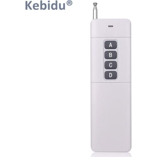 Universal DC 12V 4 Keys Wireless Remote Control 1000m Copy Code Cloning Annunciator 433MHz Remote Control For Light Motorcycle