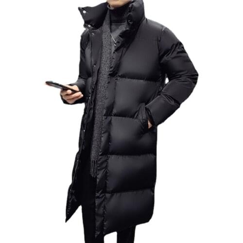 Winter Jackets For Men Casual Long Down Jackets Thicker Warm Parkas New Male Outwear Winter Coats Slim Fit Jackets Size 5XL