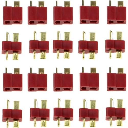 10Pair T Plug Male & Female Connectors Deans Style For RC LiPo Battery ESC T Plug Quadcopter Racing frame Crossing frame