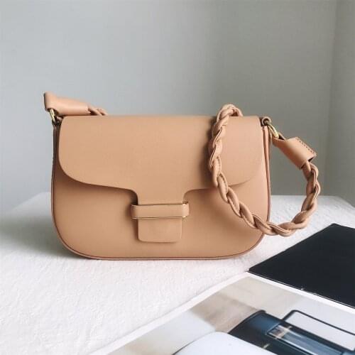 2021 New Design Small Square Leather Crossbody Bag Exquisite Female Retro Shoulder Bag For Woman