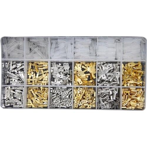 540Pcs 2.8/4.8/6.3Mm Wire Connectors Kit Crimp Female/Male Spade Terminals Set for Electrical Wiring Car Audio Speaker