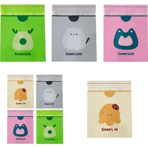 60Pcs Disposable Self Adhesive Car Trash Bags Stick-On Cleaning Container Cartoon Animal Print Garbage Rubbish Holder
