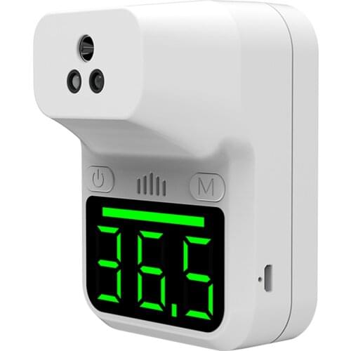 Non-contact Infrared Forehead Thermometer Digital Thermometer Senor Wall Mount Self-service Automatic Temperature Alarm