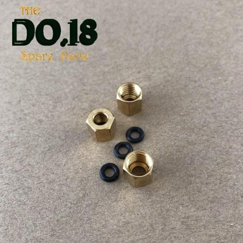 24pcs Large/Small Copper Nut O ring Sscrew 3*2mm and 4*3mm For Epson UV Damper 1390 DX7 DX4 DX5 Ink Tube