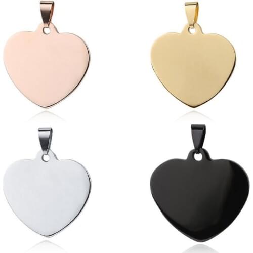 Heart Shaped Pet Tag Pendant Charm Dog Name Address Tags Engraved Pet Jewelry Accessories LX6216