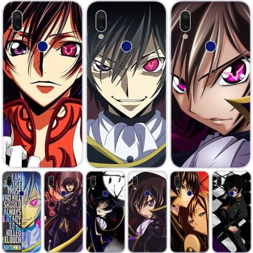 Anime Code Geass Lelouch Silicone Case for Xiaomi Redmi K20 5X 6X Play A1 A2 8 Lite 7A 6A S2 Y2 Y3 Note 4 4X 5 6 7 Pro F1 Cover