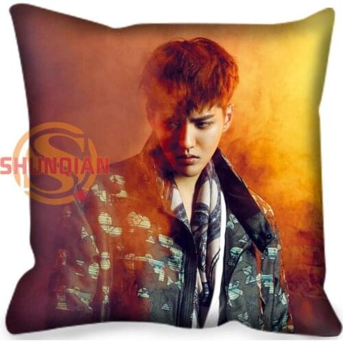 New arrival Kris wu Style throw Pillowcase Square Zippered Pillow Cover Custom Gift 35x35cm 40x40cm