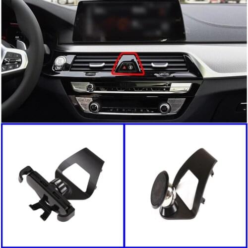 Aluminum alloy Car Outlet Mobile Phone Holder Navigation Bracket For BMW 5 Series G30 2018-2020 525li 530li Interior Accessories