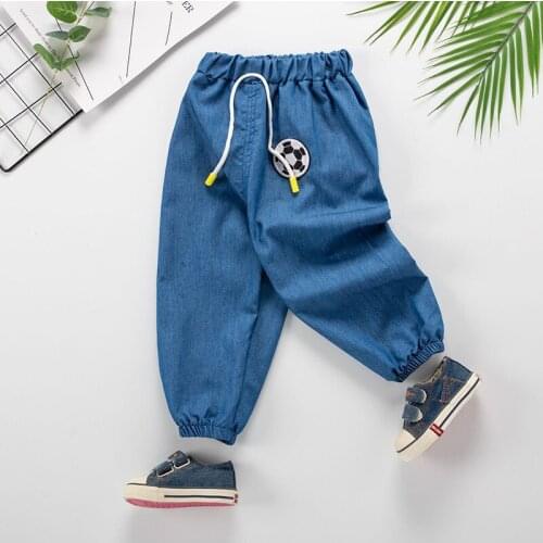 Childrens Mosquito Proof Pants 2021 New Summer Pants Baby Boys Girls Solid Color Trousers Kids Trousers Cotton Toddler Clothing