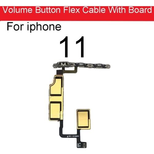 Up/ Down Volume Side Button Key Flex Cable Ribbon With Board For iPhone 11 A2111 A2221 A2223 Replacement Parts