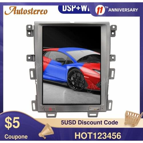 For Ford Edge 2008-2014 128GB Android 9.0 Tesla style Vertical Screen HeadUnit Multimedia Player Radio Tape Recorder Car GPS IPS