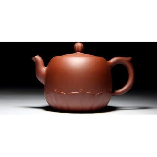 Yixing Purple Sand Pot Famous Artist Xu Shaoming Handmade Lotus Cup Purple Sand Teapot Travel Tea Set Gift Customization