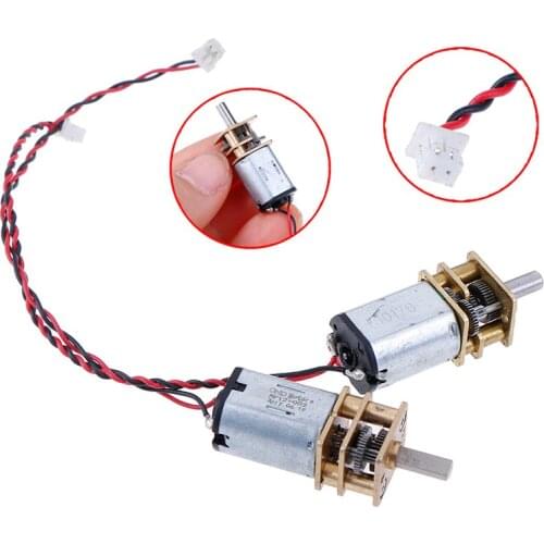 Hot! 1PCS DC 3V-6V 5V 55rpm Reduction Gearbox Slow Speed Micro N20 Full Metal Gear Motors