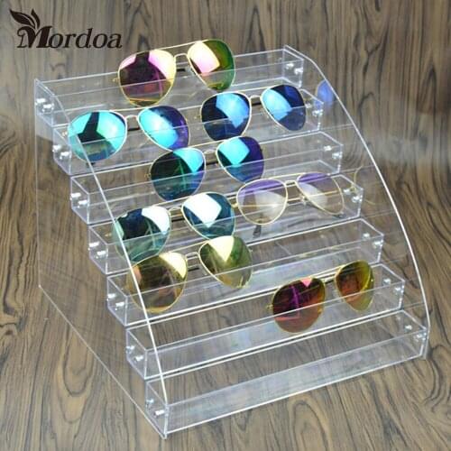 Fashion Detachable 7 Tier Organizer Lipstick/Sunglasses Display Stand Holder Nail Polish Rack Makeup Cosmetic Free Shipping