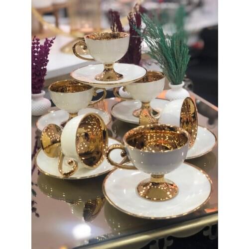 12 pieces coffee cup set design cup set coffee cup tea cup for 6 person Porcelain Gorgeous Coffee Cup Victoria Series