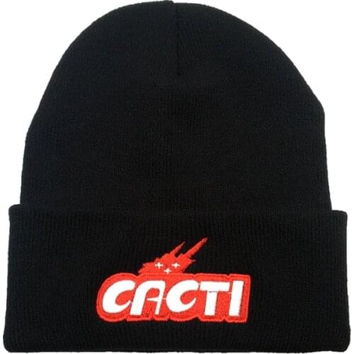 New TRAVIS SCOTTS CACTI Embroidery Casual Beanies For Men Women Fashion Knitted Winter Hat Hip-hop Skullies Hat