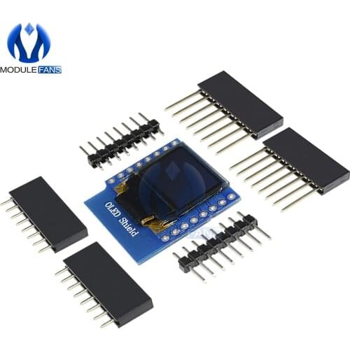 SSD1306 OLED Shield For WeMos D1 Mini IIC I2C IOT 0.66" inch 64X48 For Arduino Compatible Module 3.3V WeMos D1 Mini