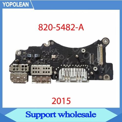 Original I/O USB SD Card Board 820-5482-A For Macbook Pro Retina 15" A1398 Mid 2015 MJLQ2 MJLT2 EMC 2909 2910