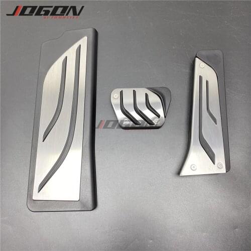 3pcs/set LHD For BMW 3 Series G20 G21 2020 AT Stainless Steel Gas Fuel Brake Footrest Foot Rest Pedal Plate Pad Cover Trim