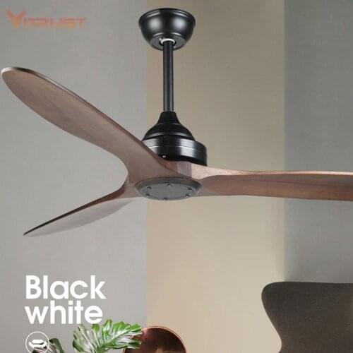 Ceiling Fan with Remote Solid Wood Oil Rubbed Bronze Ceiling Fan for Kitchen Patio