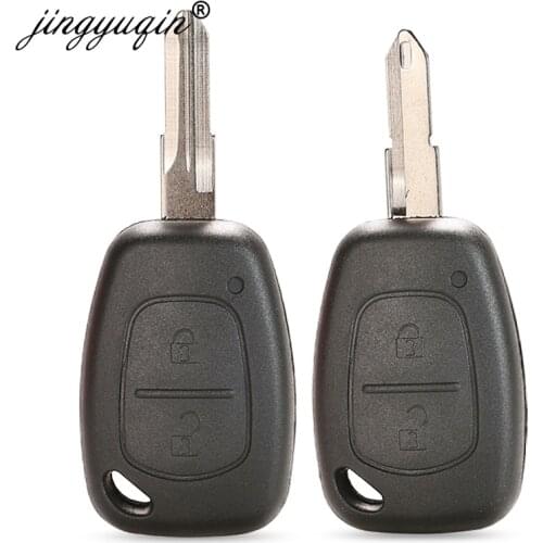 Jingyuqin Remote Key Case 2 Button For Renault Opel Vauxhall for Nissan Vivaro Traffic Primastar NE73 VAC102 Blade Fob Shell