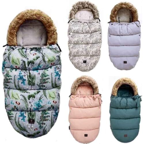 Top Brand Baby Stroller Sleeping Bag Winter Warm Sleepsack Windproof For Infant Wheelchair Envelopes For Footmuff