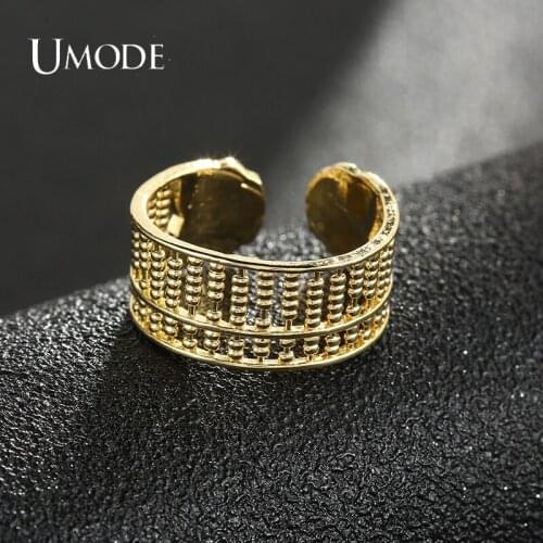 UMODE NEWS Glossy Open Abacus Personality Rings for Women Wedding Enaggement Jewelrys Anel Bijoux Femme Fashion Jewelry UR0628