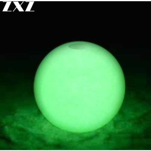 Green Saltwater 100pcs Fishing Round Rubber Luminous Beads Lures Glowing Stopper Sea Ice Fishing Hook Lure Set Accessories