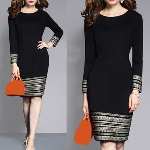 Robe Vintage Fashion Womens Casual Vintage Elegant Splice Middle Sleeve Easy Mini Dress Elegant Robe Femme Robe Longue Femme