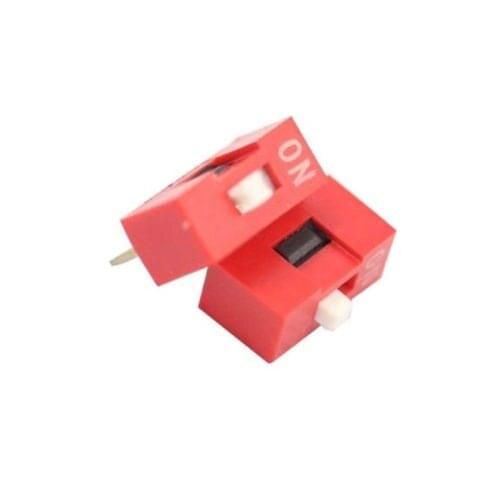 10Pcs Slide Type Switch Module 1-Bit 2.54mm 1 Position Way DIP Red Pitch