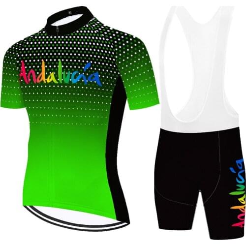 2021 team Andalucia mallots ciclismo hombre spain bicycle Clothing summer quick dry 20D gel conjunto de ciclismo