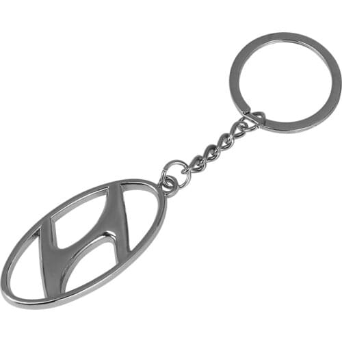 3D Metal Car Key Ring For Hyundai I20 I30 IX20 IX35 Tucson Solaris Accent Elantra Emblem Keychain Auto decoration Accessories