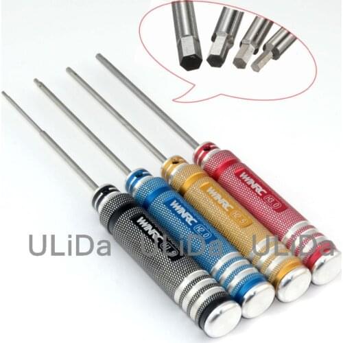 4Color RC Tools 4 pcs hex screw driver set titanium plating hardened 1.5 2.0 2.5 3.0mm screwdriver For helicopter toys TL001
