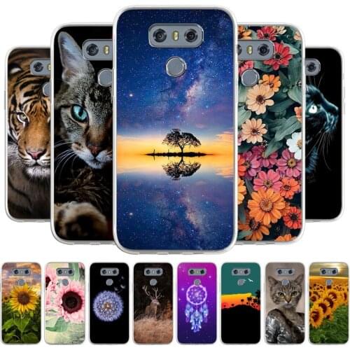 Case For LG G6 Cartoon Phone bags Cover For LG G7 Soft TPU Coque Capa Animal Painted Phone Fundas Bumper
