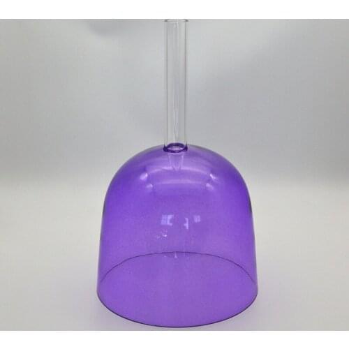 HF 6" Colored Crystal Singing Chime Or Crystal Singing Bowl With Handle For Body Heath Healing Spirit Soul Therapist For Yoga