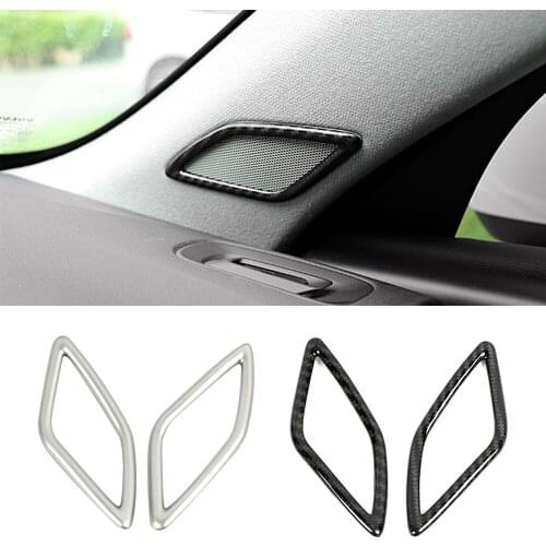 For Volvo XC40 2019 2020 2021 A Pillar Audio Speaker Sound Ring Cover Frame Trim Car Interior Accessories Decoration Sticker