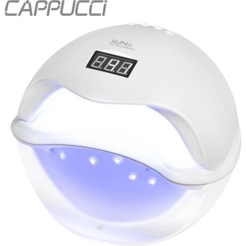 CAPPUCCI PRO SUN5 48W LED UV Lamp For Nails Gel Varnish Nail Dryer Curing Hard Gel Extension With bottom LCD Display Nail Tools