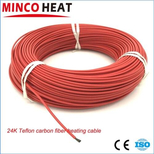 Fluoroplastic Insulated New Infrared Heating Floor Heating Cable System of 17 Ohm Carbon Fiber Wire Electric Floor Hotline