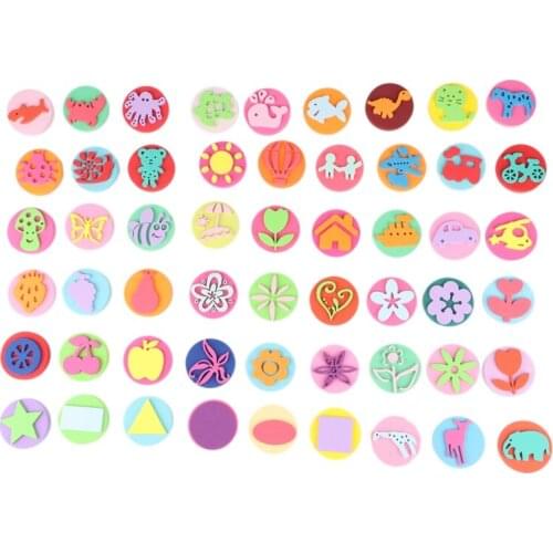 Sponge Painting Stamp Sponge Stamp Painting Suitable For Early Learning And Manual DIY Of Young Children, Various Shapes